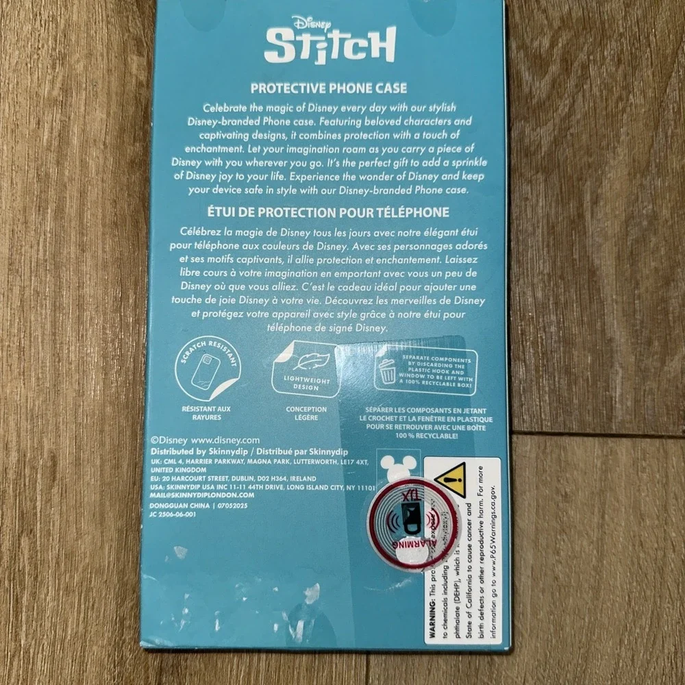NEW Disney Glitter Stitch iPhone 16 Pro Max Phone Case Christmas‎ Navidad